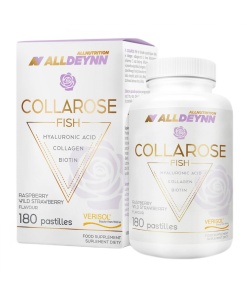 AllDeynn Collarose Fish, Raspberry Wild Strawberry - 180 pastilles