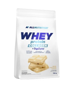 Allnutrition - Whey Protein Collagen + DigeZyme, White Chocolate - 700g