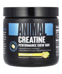 Animal Creatine Chews, Lemon Ice (EAN 039442005182) - 120 chewable tablets