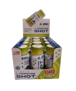 Applied Nutrition - Liquid L-Carnitine Shot, Slush Puppie Twisted Citrus - 12 x 60 ml.