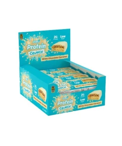 Applied Protein Crunch szelet, fehér csokoládés karamellás – 12 x 62 g