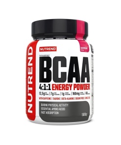 BCAA 4:1:1 Energy Powder, Raspberry - 500g