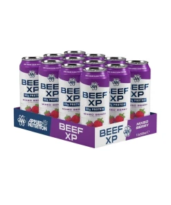 Beef XP Cans, Mixed Berry - 12 x 500 ml.