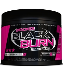 Black Burn Micronized, Fruit Punch - 300g