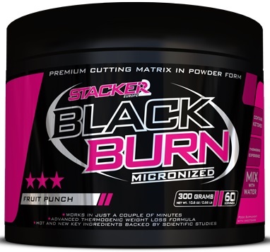 Black Burn Micronized, Fruit Punch - 300g