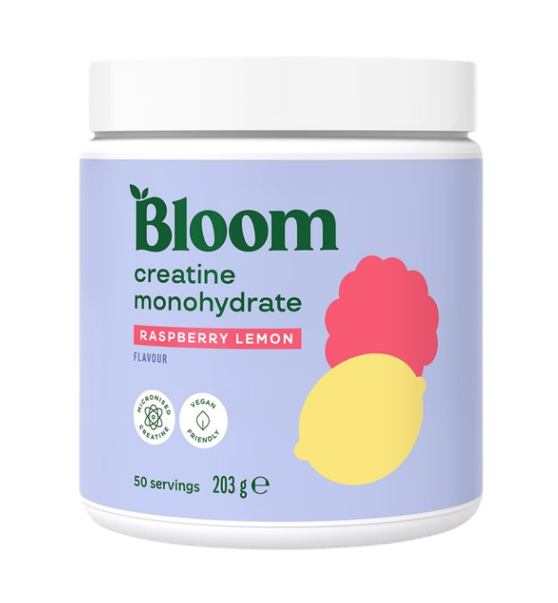 Bloom - Creatine Monohydrate, Raspberry Lemon - 203g