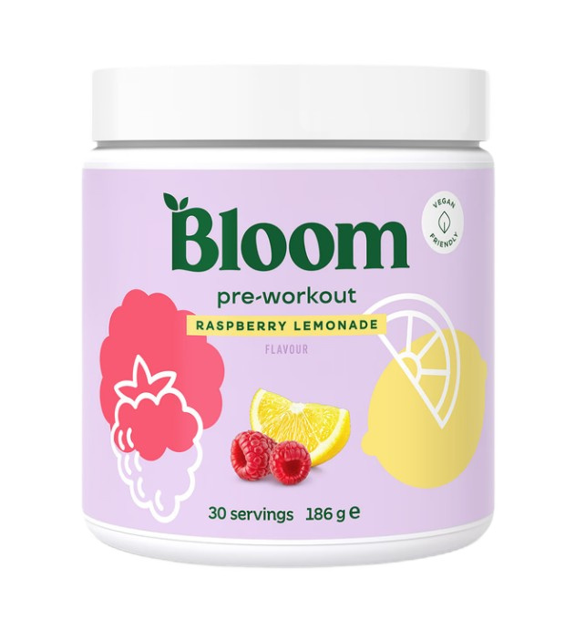 Bloom - Pre-Workout, Raspberry Lemonade - 186g