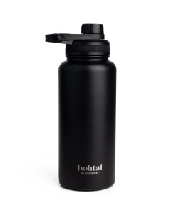Bohtal Insulated Sports Bottle, Black - 960 ml.