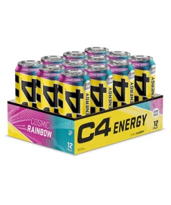 C4 Explosive Energy Drink, Cosmic Rainbow - 12 x 500 ml.