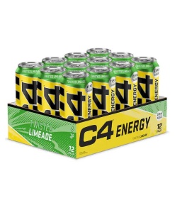 C4 Explosive Energy Drink, Twisted Limeade - 12 x 500 ml.