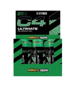 C4 Original Pre-Workout Shot, Millions Apple - 12 x 60 ml.