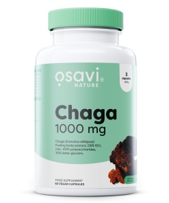 Chaga, 1000mg - 60 vegan caps