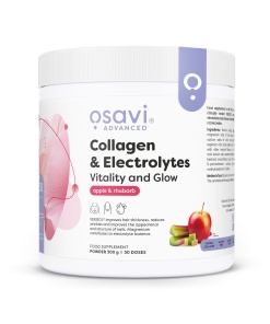 Collagen Electrolytes Vitality and Glow, Apple & Rhubarb - 300g