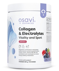 Collagen Electrolytes Vitality and Sport, Wild Berry - 390g