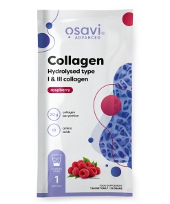 Collagen Hydrolysed Type I & III, Raspberry - 22g (1 serving)