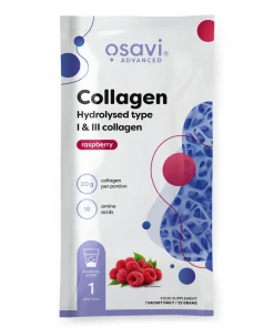 Collagen Hydrolysed Type I & III, Raspberry - 22g (1 serving)