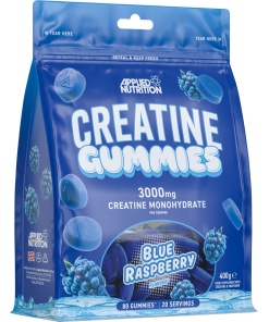 Creatine Gummies, Blue Raspberry - 80 gummies