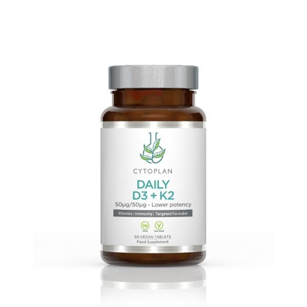 Daily D3 + K2 - 60 vegan tabs