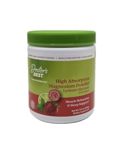 Doctor's Best - High Absorption Magnesium Powder, Strawberry Lime - 350g