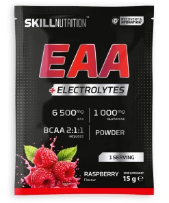 EAA + Elektrolyte, Himbeere – 15 g (1 Portion)