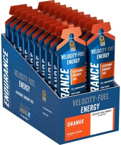 Endurance Energy Isotonic Energy Gel, Orange - 20 x 60g