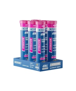Endurance Hydration Electrolyte Effervescent Tablets, Berry - 6 x 20 tabs