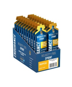 Endurance Sprint Isotonic Energy Gel + Caffeine, Tropical - 20 x 60g