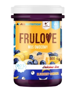 Frulove Mousse, Blueberry-Banana - 500g