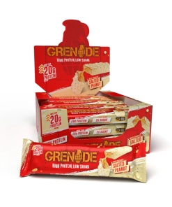 Grenade - Protein Bars, White Chocolate Salted Peanut (EAN 5060811386842) - 12 x 60g