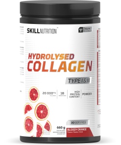 Hydrolysed Collagen Type I & III, Bloody orange - 660g