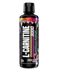 L-Carnitine 3000, Sour Gummy Worms - 465 ml.