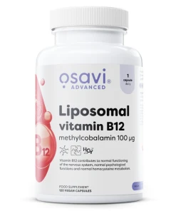 Liposomal Vitamin B12, Methylcobalamin 100mcg - 120 vegan caps