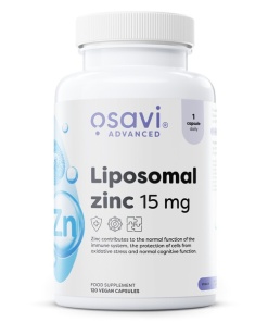 Liposomal Zinc, 15mg - 120 vegan caps