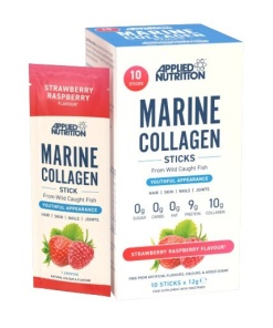 Marine Collagen Sticks, Strawberry Raspberry - 10 x 12g