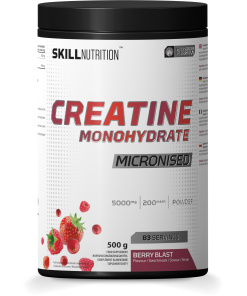 Micronised Creatine Monohydrate Flavoured, Berry Blast - 500g