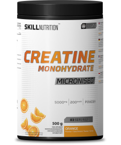 Micronised Creatine Monohydrate Flavoured, Orange - 500g