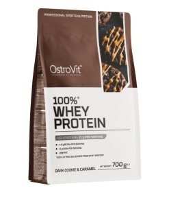 OstroVit - 100% Whey Protein, Dark Cookie & Caramel - 700g