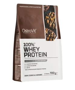 OstroVit - 100% Whey Protein, Dark Cookie & Caramel - 700g