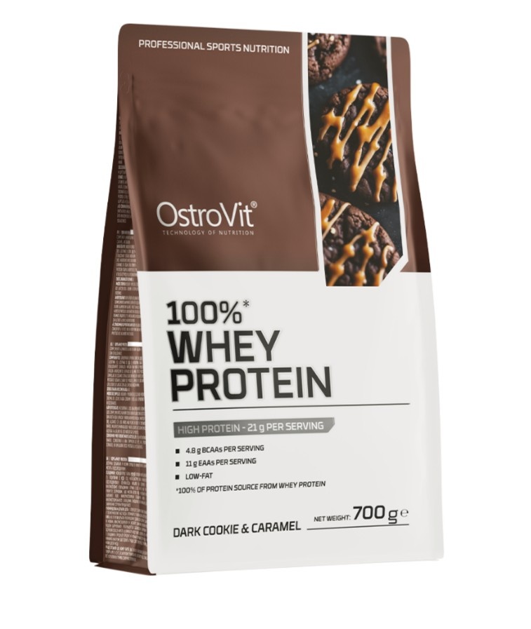 OstroVit - 100% Whey Protein, Dark Cookie & Caramel - 700g