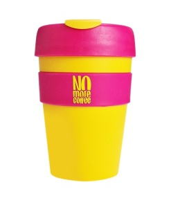 OstroVit - No More Coffee Mug, Yellow-Pink - 340 ml.