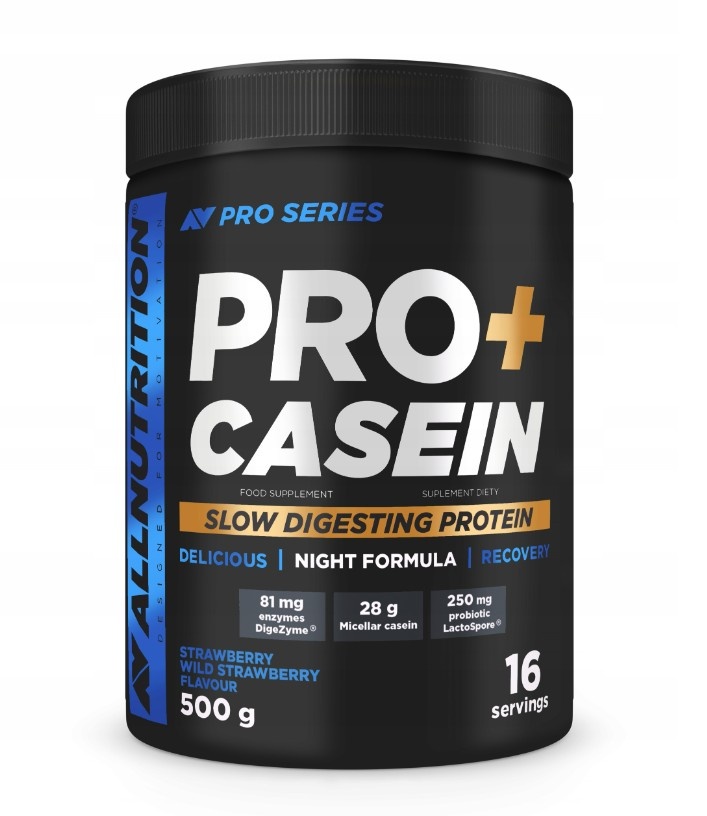 Pro+Casein, Strawberry-Wild Strawberry - 500g