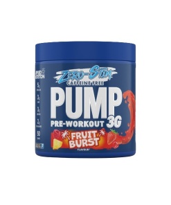 Pump 3G Pre-Workout (Zero Stimulant), Fruit Burst - 375g