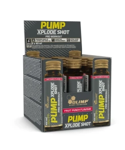 Pump Xplode Shot, Fruit Punch - 9 x 60 ml.