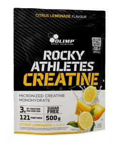 Rocky Athletes Creatine, Citrus Lemonade - 500g