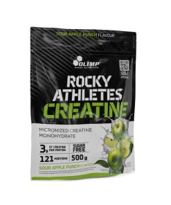 Rocky Athletes Creatine, Sour Apple Punch - 500g