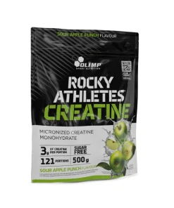 Rocky Athletes Creatine, Sour Apple Punch - 500g
