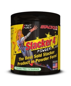 Stacker 4 Powder, Fruit Punch - 150g