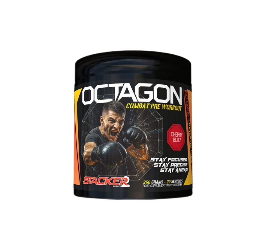 Stacker2 Europe - Octagon Pre Workout, Cherry Blitz - 260g