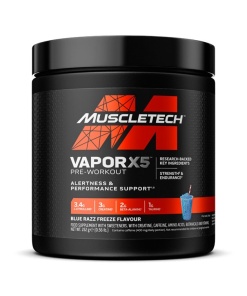 Vapor X5 Pre-Workout, Blue Razz Freeze - 252g